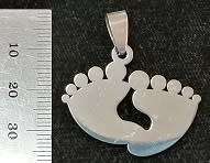 STAINLESS STEEL Pendant - Feet