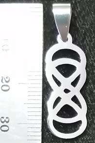 STAINLESS STEEL Pendant - Double Infinity