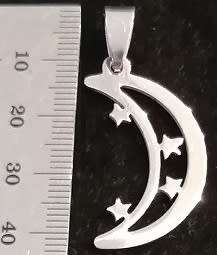 STAINLESS STEEL Pendant - Moon
