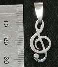 STAINLESS STEEL Pendant - Treble
