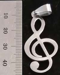 STAINLESS STEEL Pendant - Treble