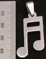 STAINLESS STEEL Pendant - Music Notes