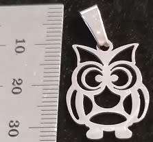 STAINLESS STEEL Pendant - Owl
