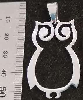STAINLESS STEEL Pendant - Owl