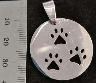 STAINLESS STEEL Pendant - Pawprints