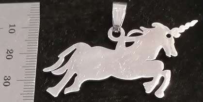 STAINLESS STEEL Pendant - Unicorn