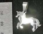 STAINLESS STEEL Pendant - Unicorn