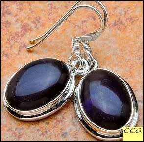 Sterling silver earrings - IOLITE