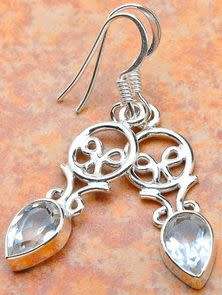 Sterling silver earrings - QUARTZ
