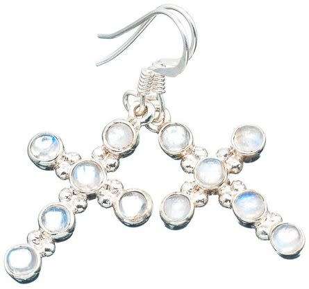 Sterling silver earrings - RAINBOW MOONSTONE