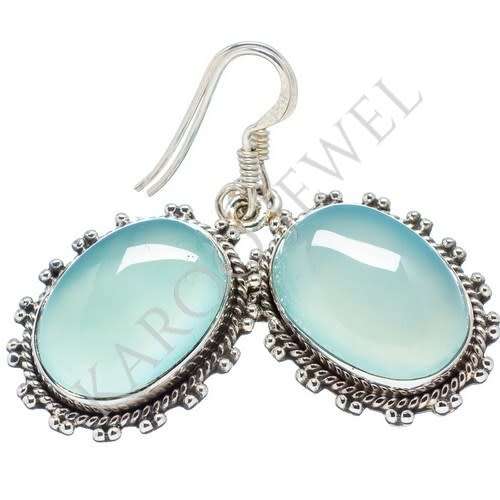 Sterling silver earrings - CHALCEDONY