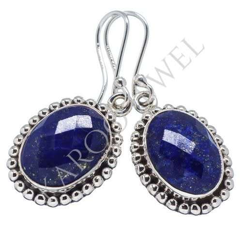 Sterling silver earrings - LAPIS LAZULI
