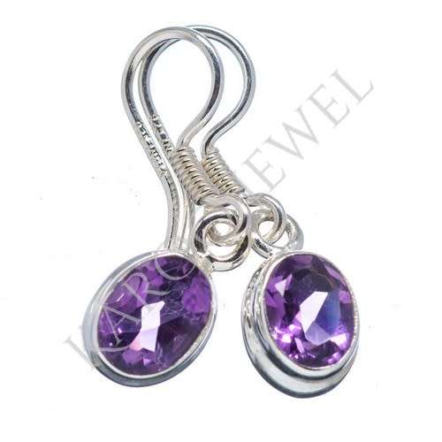 Sterling silver earrings - AMETHYST