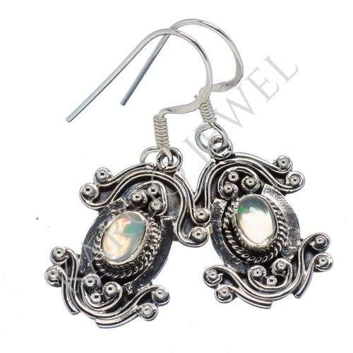 Sterling silver earrings - ETHIOPIAN OPAL