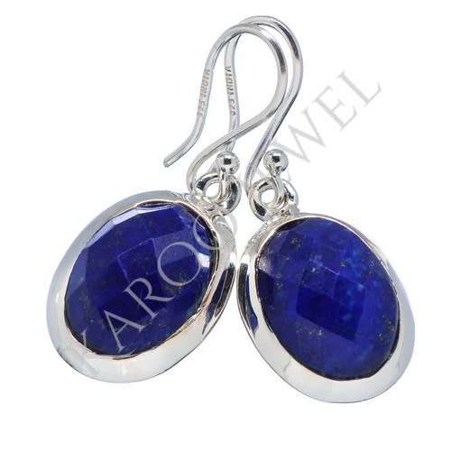 Sterling silver earrings - LAPIS LAZULI