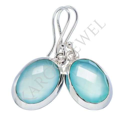 Sterling silver earrings - CHALCEDONY