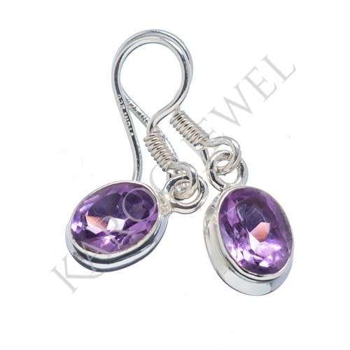 Sterling silver earrings - AMETHYST