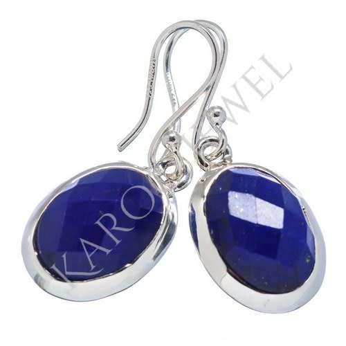 Sterling silver earrings - LAPIS LAZULI