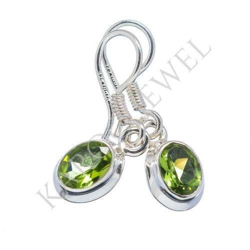 Sterling silver earrings - PERIDOT