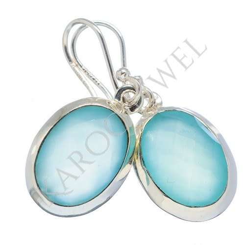 Sterling silver earrings - CHALCEDONY