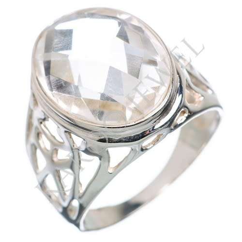 Sterling silver ring - QUARTZ (size 8 / Q)