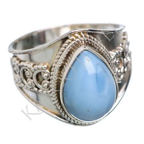 Sterling silver ring - OWYHEE OPAL (size 8 / Q)