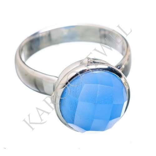 Sterling silver ring - CHALCEDONY (size 5 / J half)