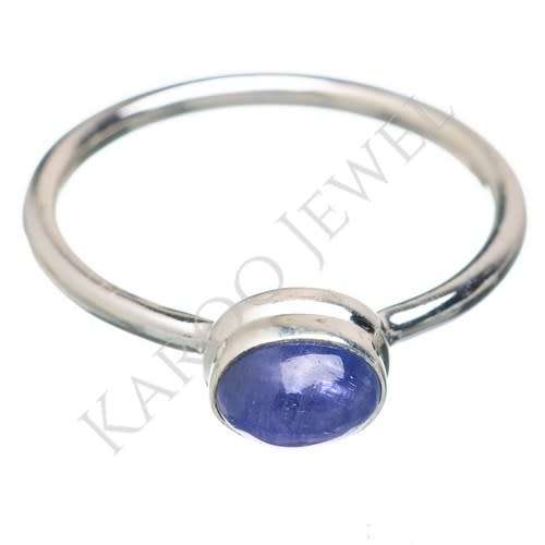 Sterling silver ring - TANZANITE (size 11.5 / W half)
