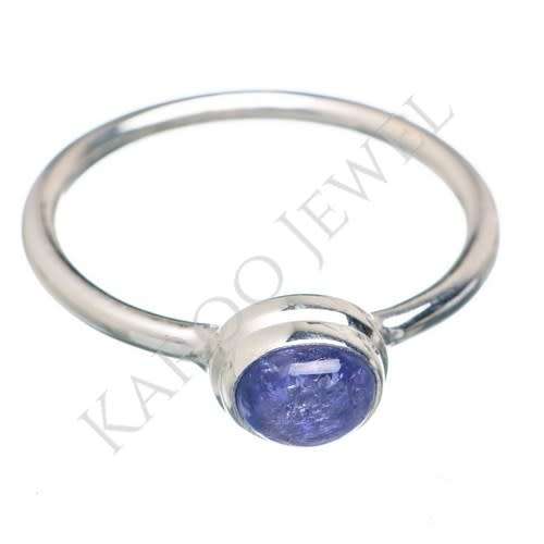 Sterling silver ring - TANZANITE (size 10.5 / U half)