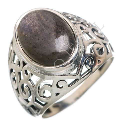 Sterling silver ring - LABRADORITE (size 8.5 / Q half)