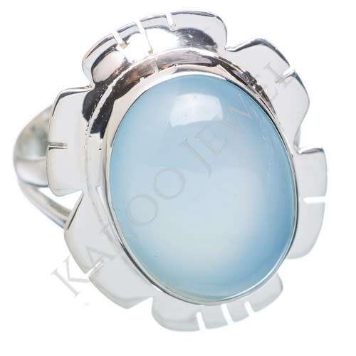 Sterling silver ring - CHALCEDONY (size 8 / Q)
