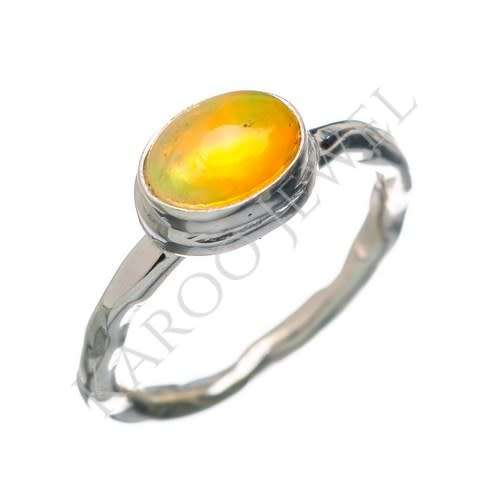 Sterling silver ring - ETHIOPIAN OPAL (size 5 / J half)