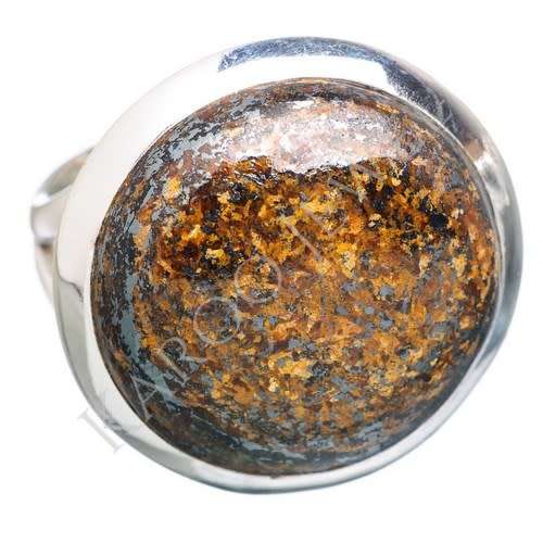 Sterling silver ring - BRONZITE (size 8 / Q)