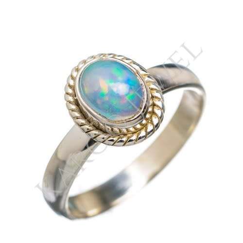 Sterling silver ring - ETHIOPIAN OPAL (size 6 / M)