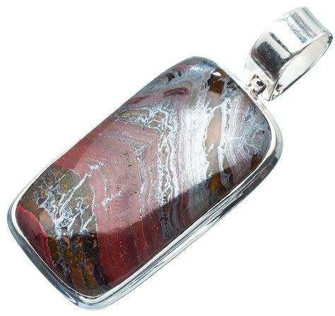 Sterling silver pendant - TIGER IRON