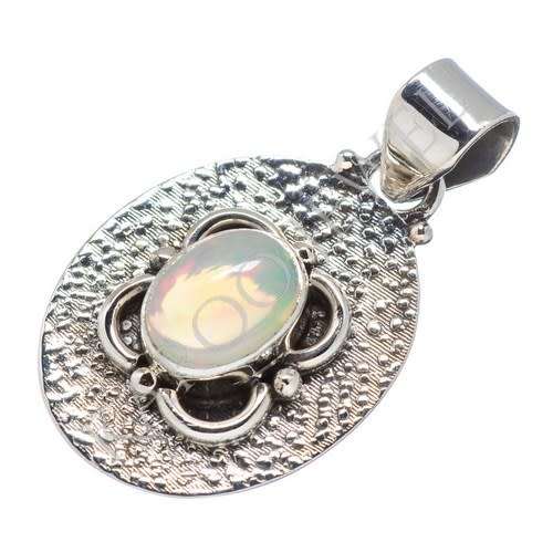 Sterling silver pendant - ETHIOPIAN OPAL