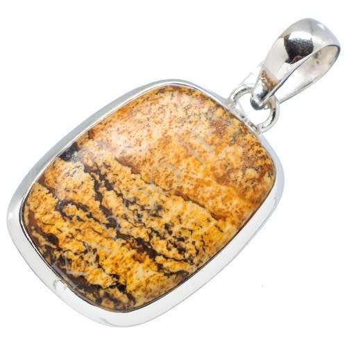 Sterling silver pendant - KALAHARI PICTURESTONE