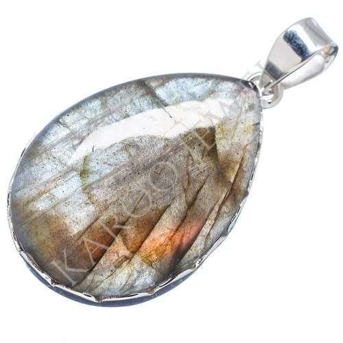 Sterling silver pendant - LABRADORITE