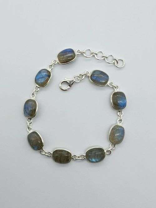 Sterling silver bracelet - LABRADORITE