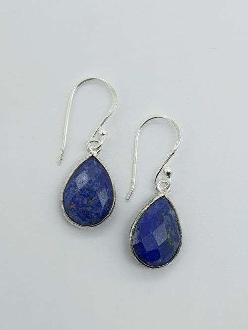 Sterling silver earrings - LAPIS LAZULI