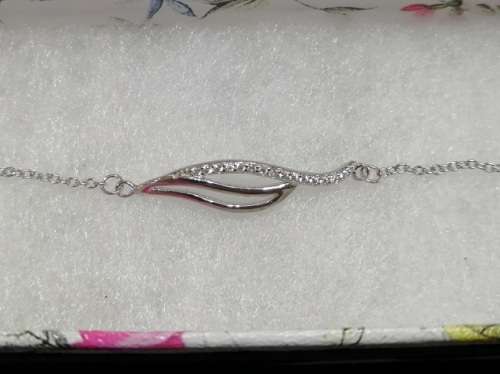 Sterling silver bracelet - CUBIC ZIRCONIA
