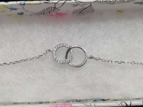 Sterling silver bracelet - CUBIC ZIRCONIA
