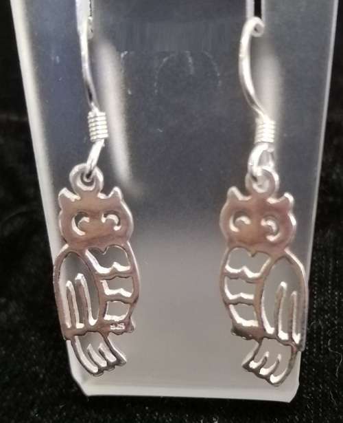 Sterling silver earrings - OWLS