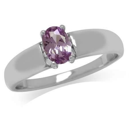 Sterling silver ring - Created ALEXANDRITE - size 7.5 / P