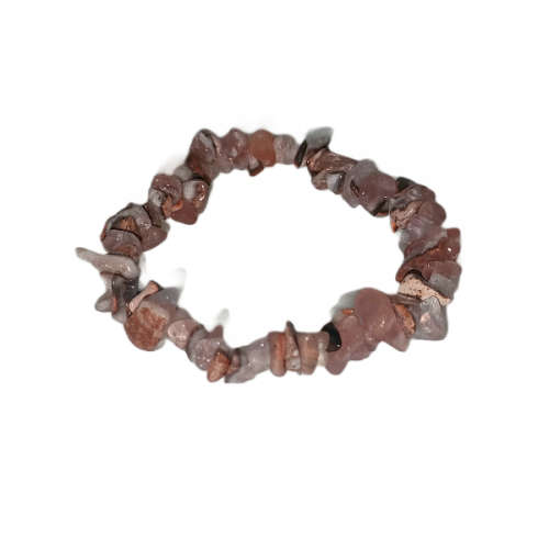 Natural chipstrand bracelet - AMETHYST PINK