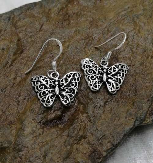 Sterling silver earrings - BUTTERFLY