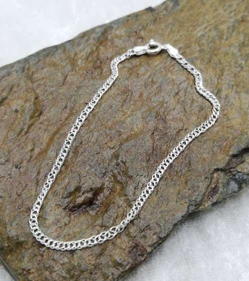 19cm Sterling Silver NONNA bracelet (2.3mm)