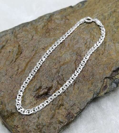 18.5cm Sterling Silver NONNA bracelet (3.2mm)