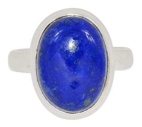 Sterling silver ring - LAPIS LAZULI (size 8.5 / Q half)
