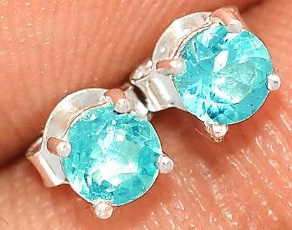 Sterling silver earrings - TOPAZ